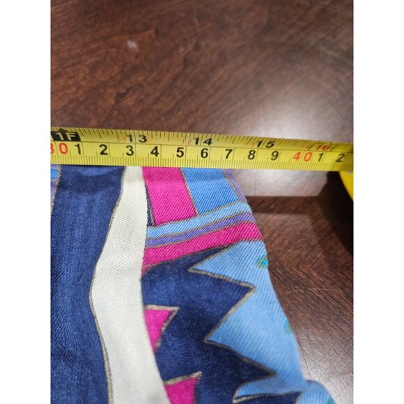 Vintage Puritan Forever Young Aztec Geometric Bold Print Wrap Midi Skirt Size M - Picture 7 of 8